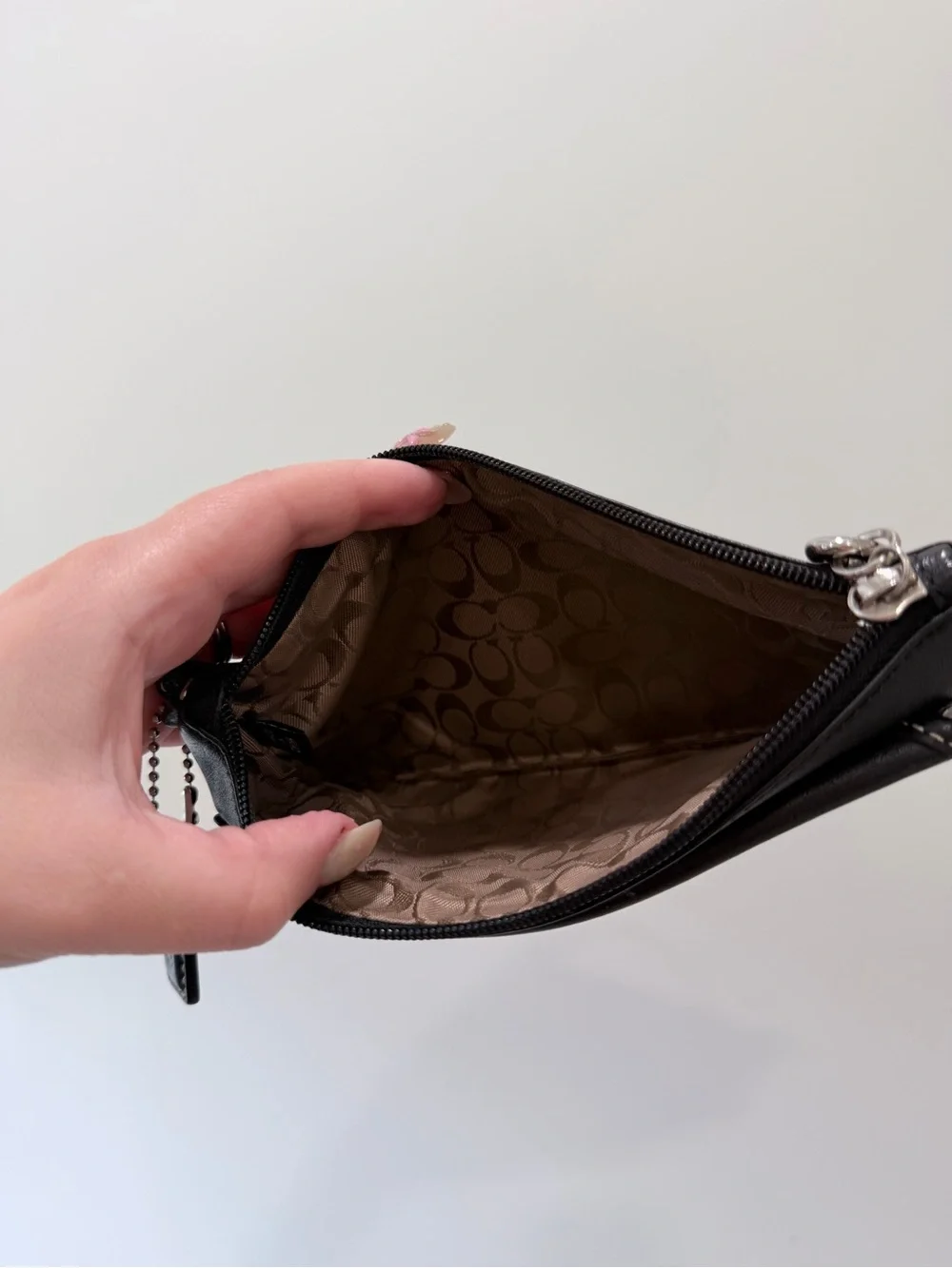Authentic Coach Y2K Black Leather Mini Shoulder Bag